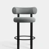 Fat Black Wood 65cm Counter Stool