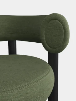 Fat Black Wood 65cm Counter Stool