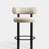 Fat Black Wood 65cm Counter Stool