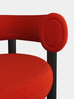 Fat Black Wood 65cm Counter Stool