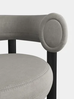 Fat Black Wood 65cm Counter Stool