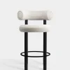 Fat Black Wood 65cm Counter Stool