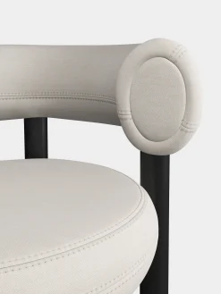 Fat Black Wood 65cm Counter Stool