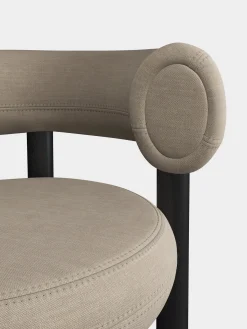 Fat Black Wood 65cm Counter Stool