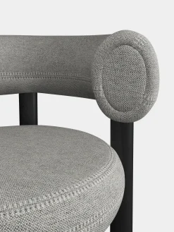 Fat Black Wood 65cm Counter Stool