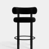 Fat Black Wood 65cm Counter Stool