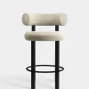 Fat Black Wood 65cm Counter Stool