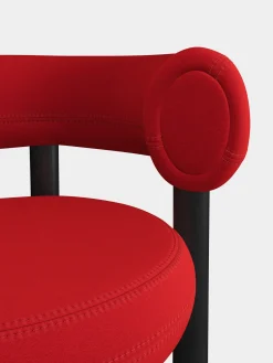 Fat Black Wood 65cm Counter Stool