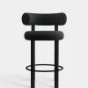 Fat Black Wood 65cm Counter Stool