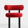 Fat Black Wood Dining Chair