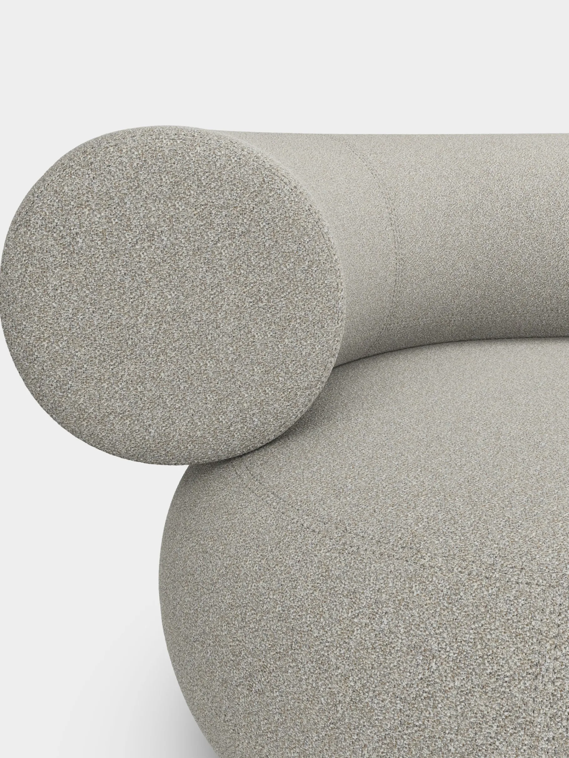 Fat Left Arm Backrest Modular Sofa