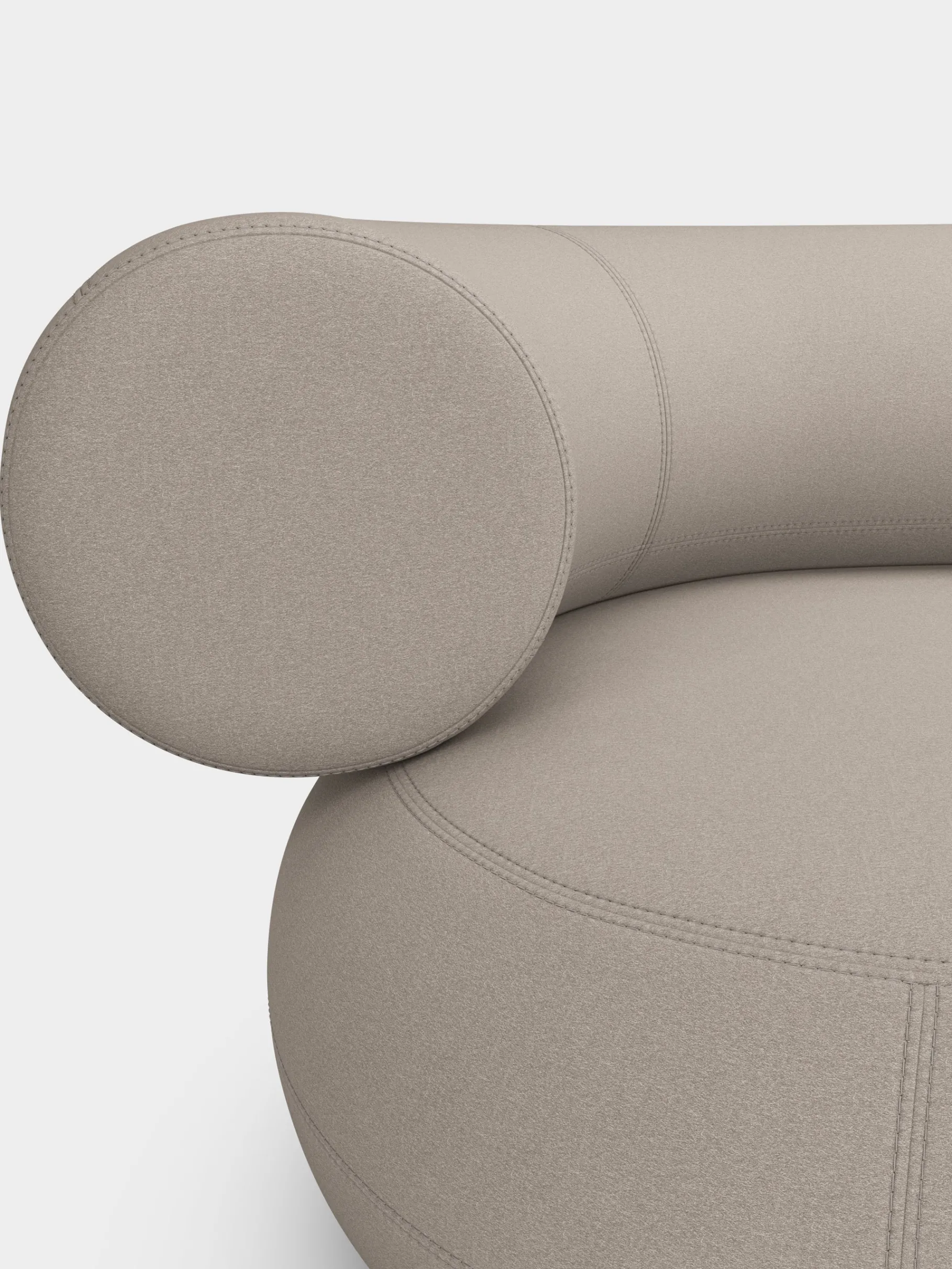 Fat Left Arm Backrest Modular Sofa