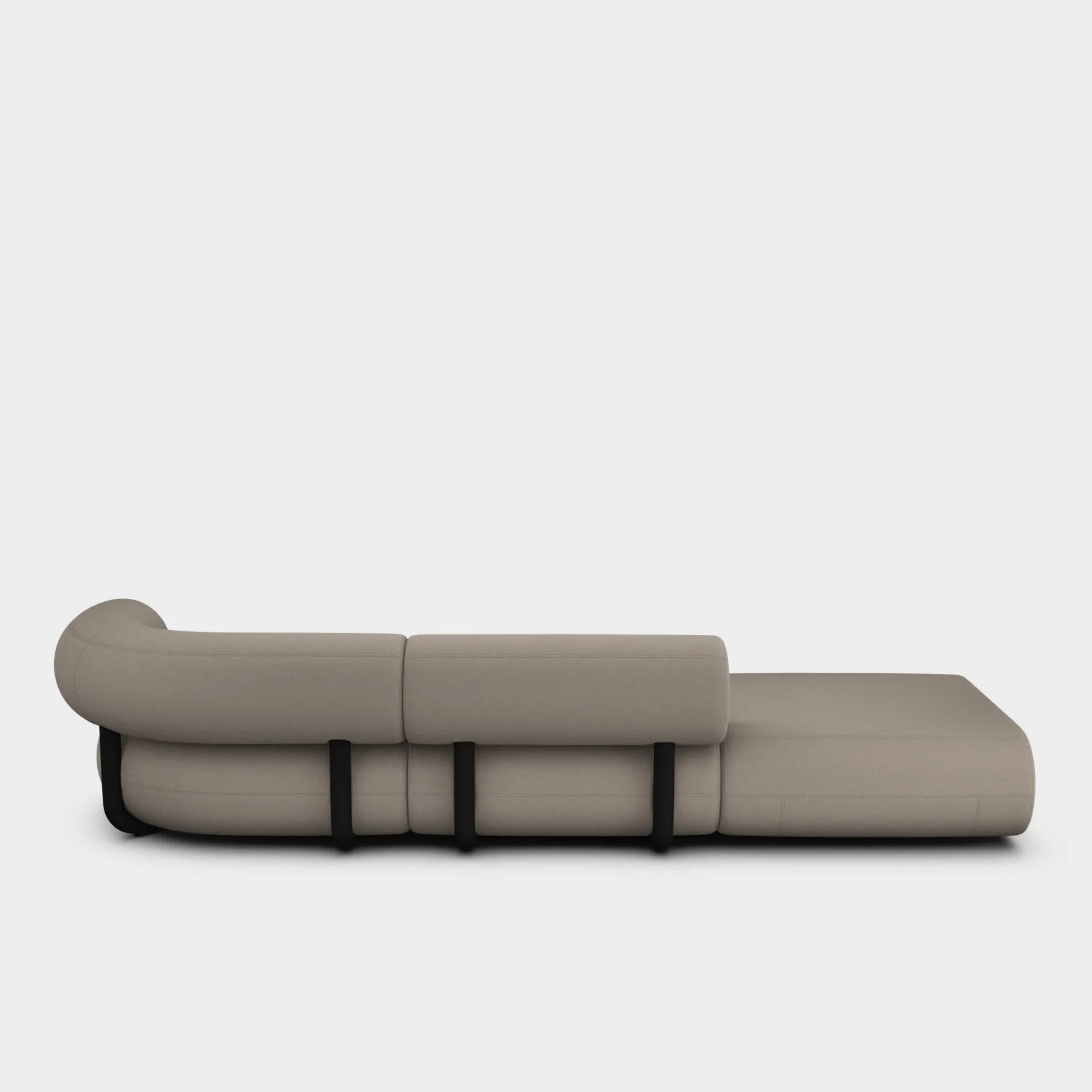 Fat Left Arm Backrest Modular Sofa