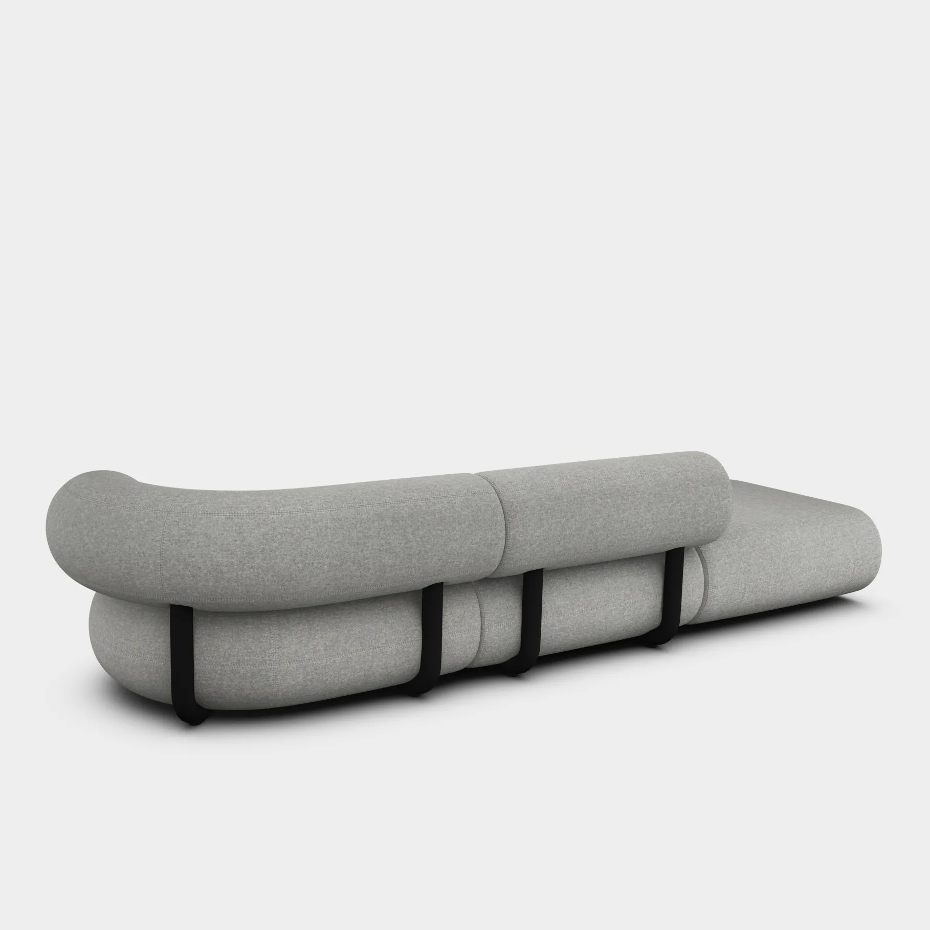 Fat Left Arm Backrest Modular Sofa