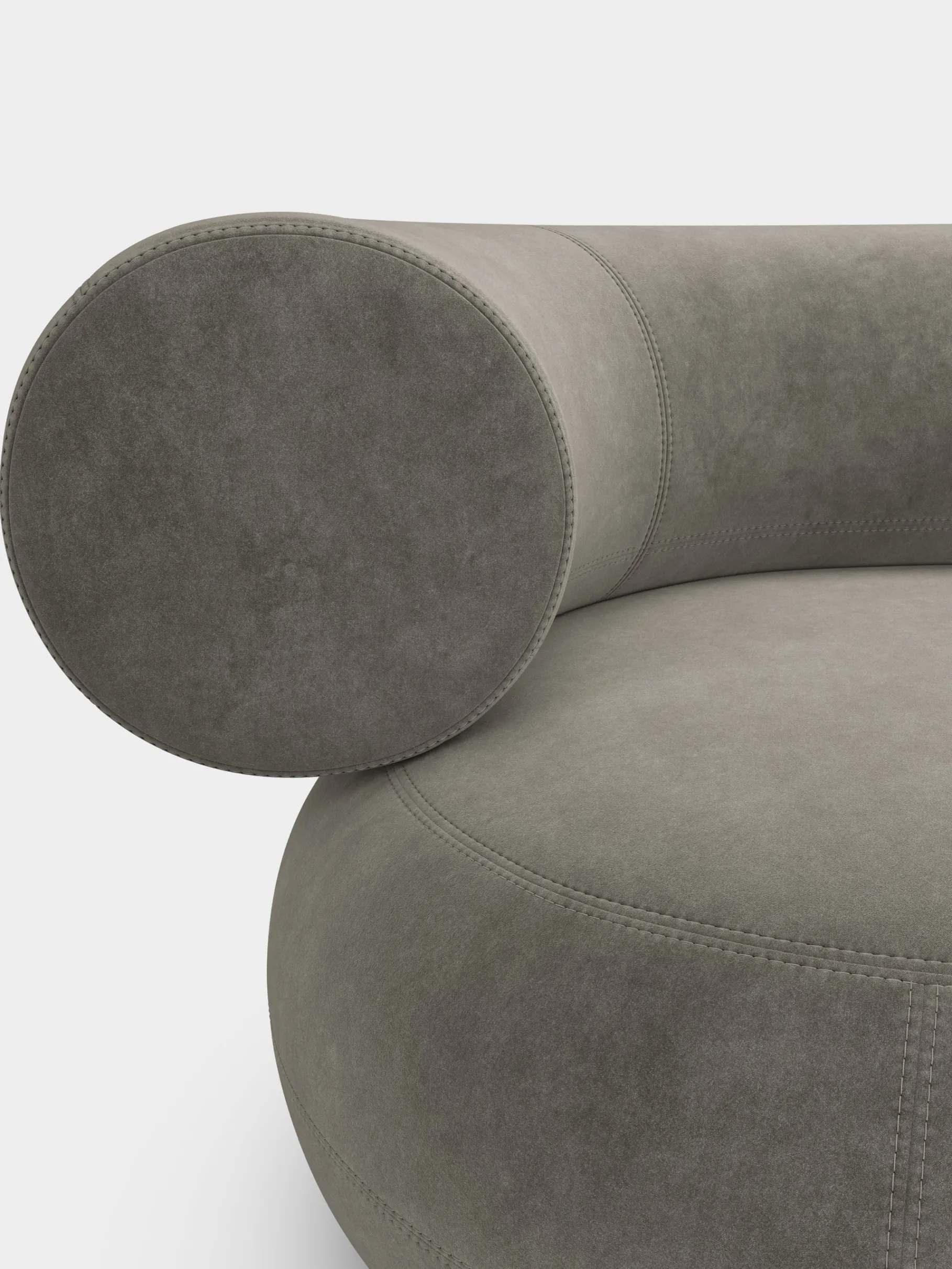 Fat Left Arm Backrest Modular Sofa