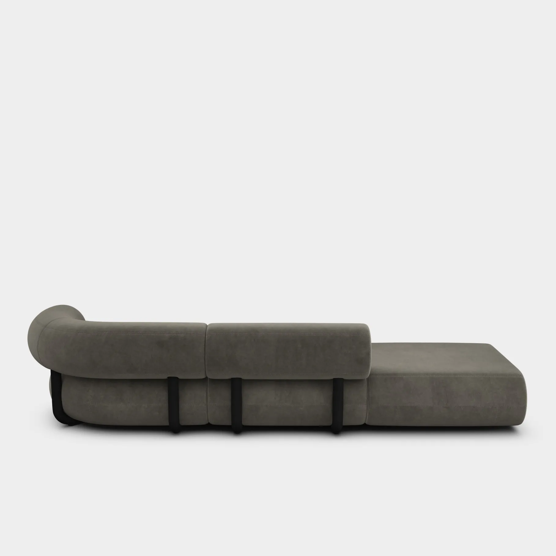 Fat Left Arm Backrest Modular Sofa