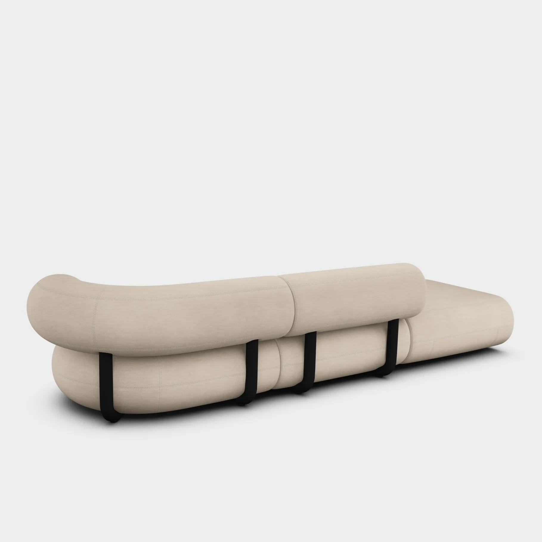 Fat Left Arm Backrest Modular Sofa