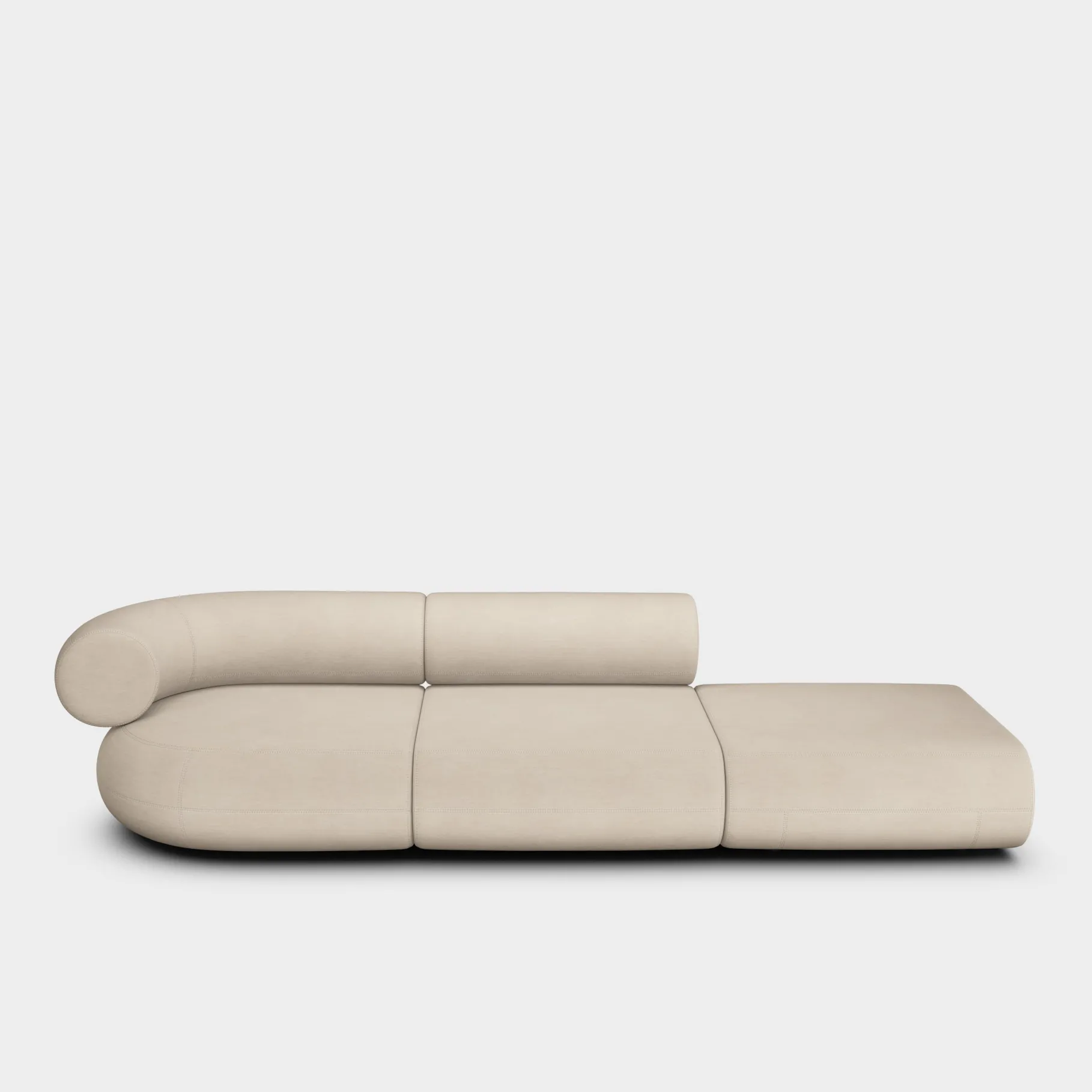 Fat Left Arm Backrest Modular Sofa