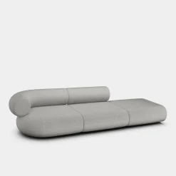 Fat Left Arm Backrest Modular Sofa