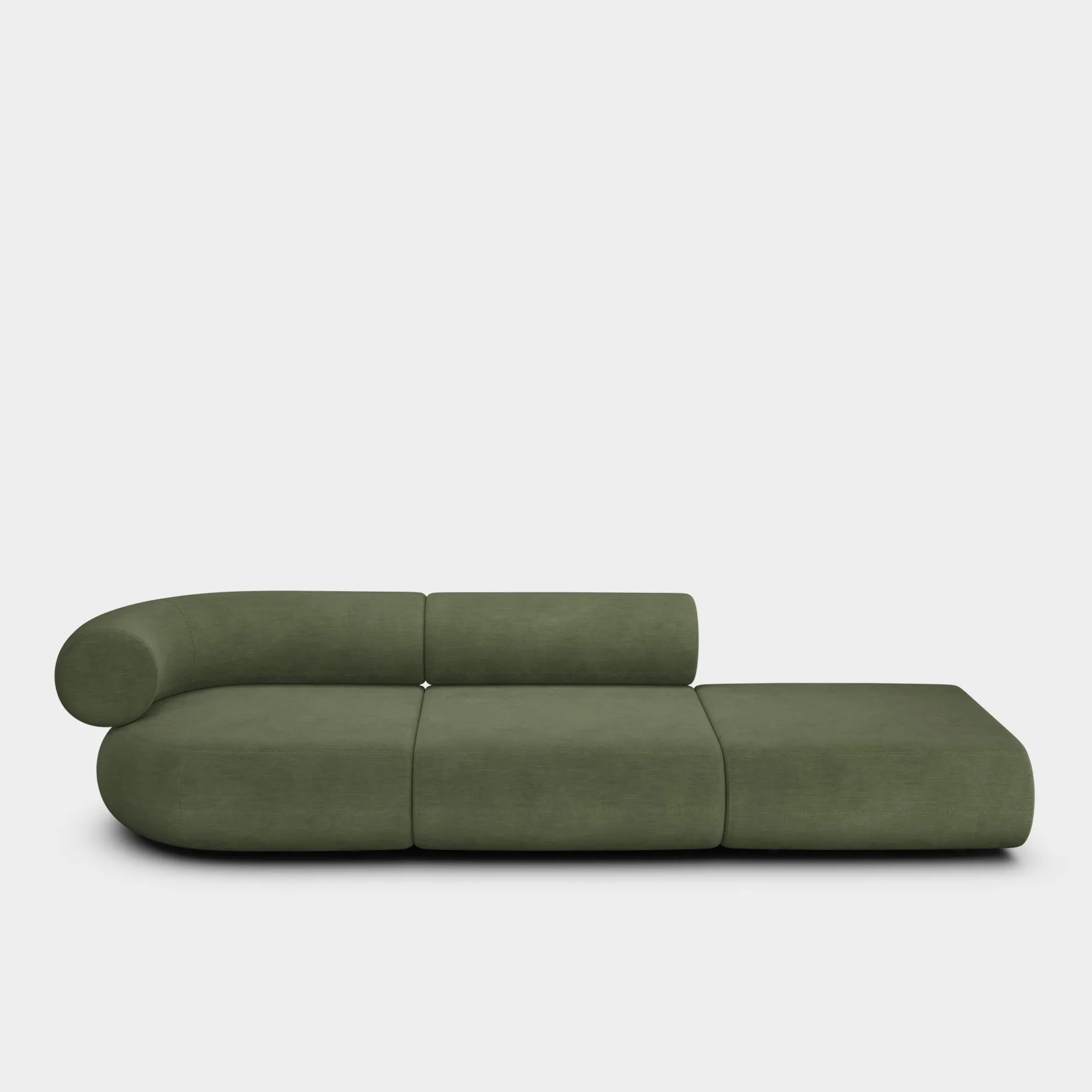Fat Left Arm Backrest Modular Sofa