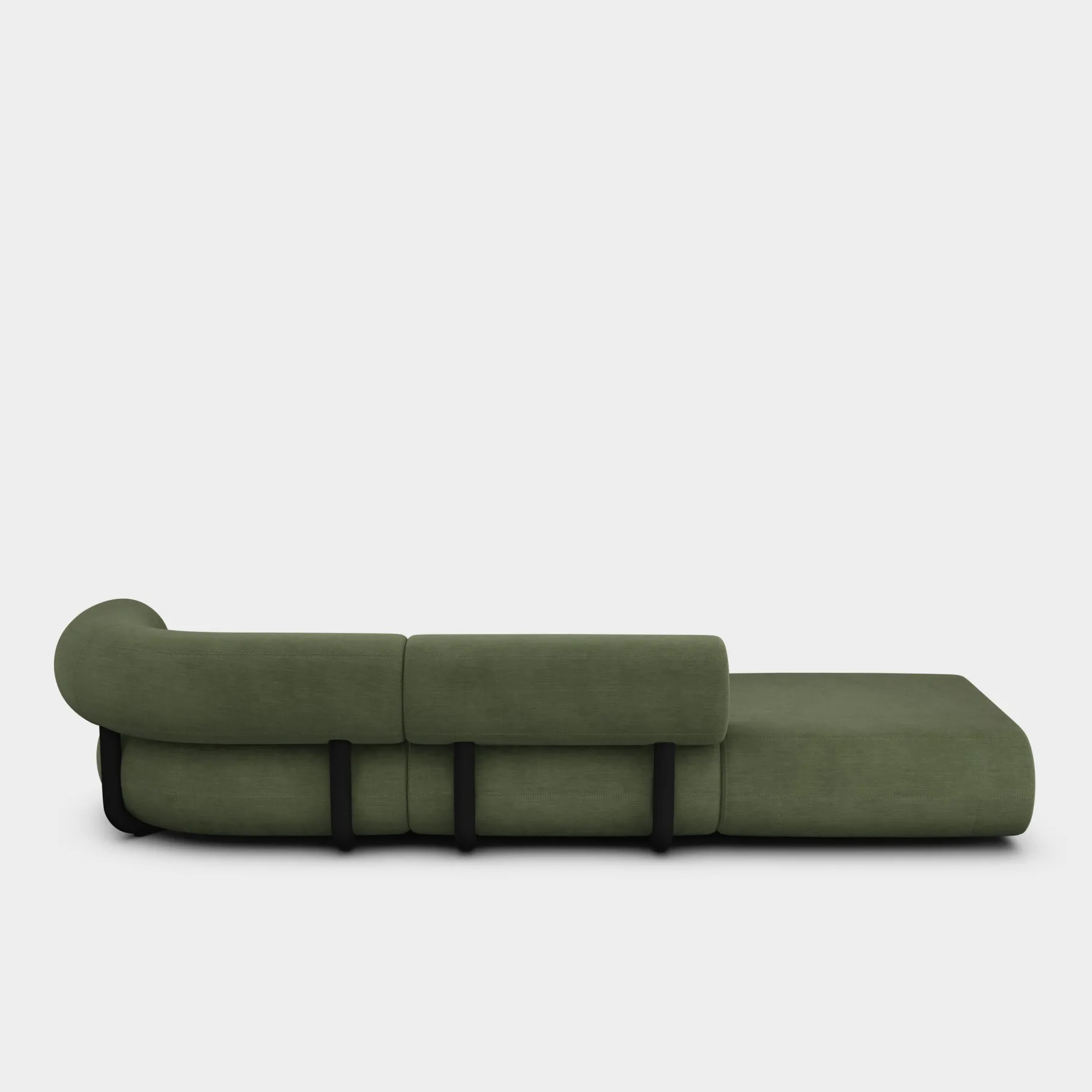 Fat Left Arm Backrest Modular Sofa