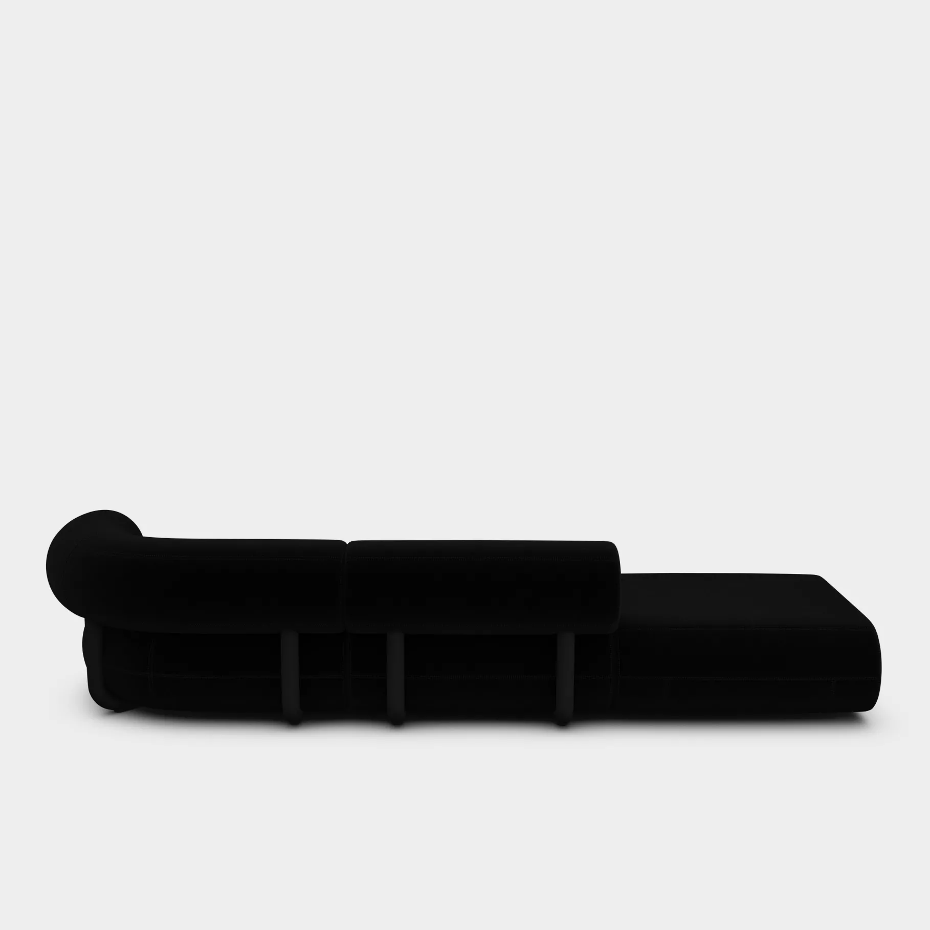 Fat Left Arm Backrest Modular Sofa