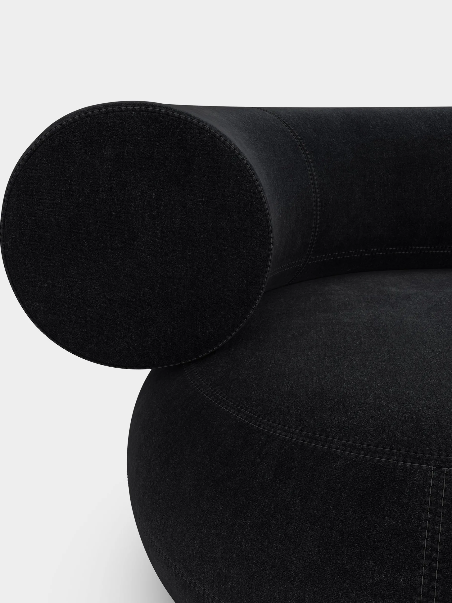 Fat Left Arm Backrest Modular Sofa