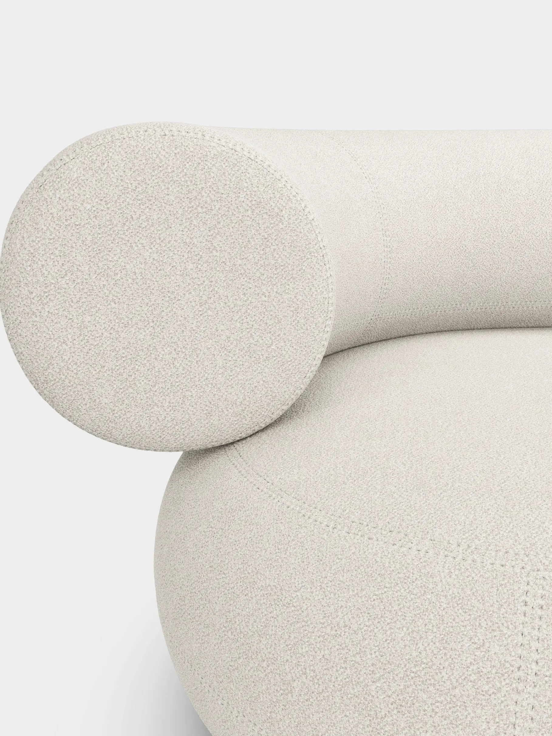 Fat Left Arm Backrest Modular Sofa