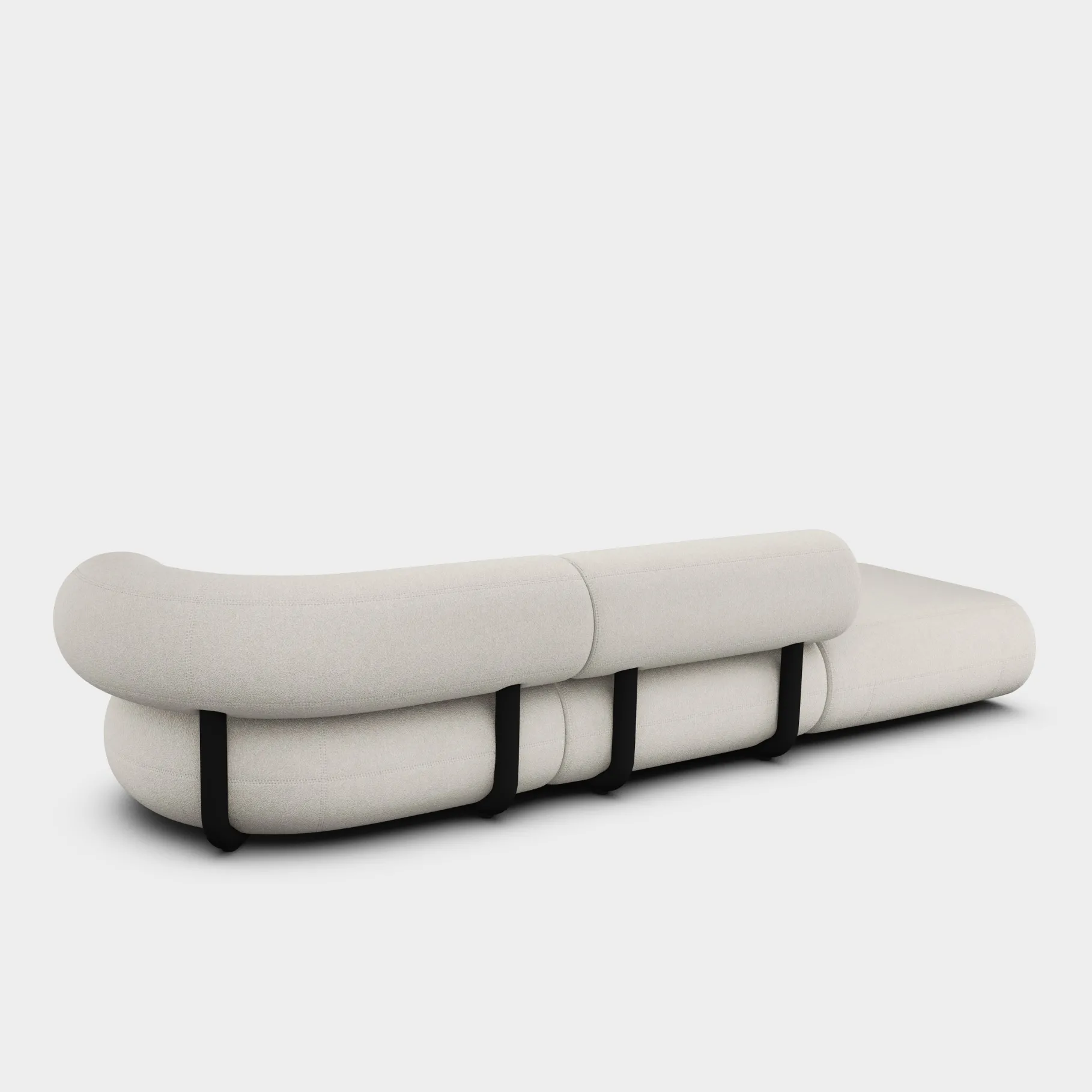 Fat Left Arm Backrest Modular Sofa