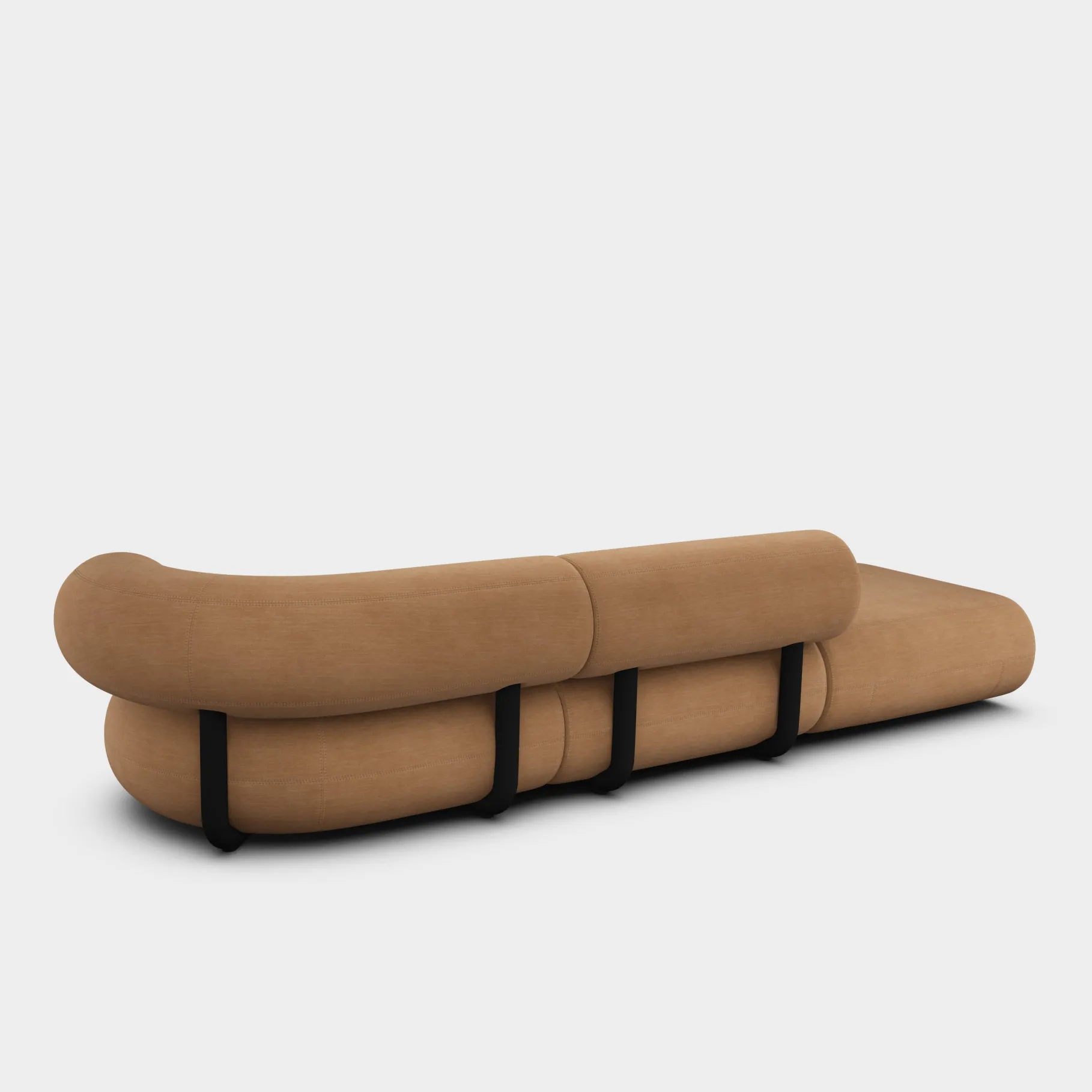 Fat Left Arm Backrest Modular Sofa