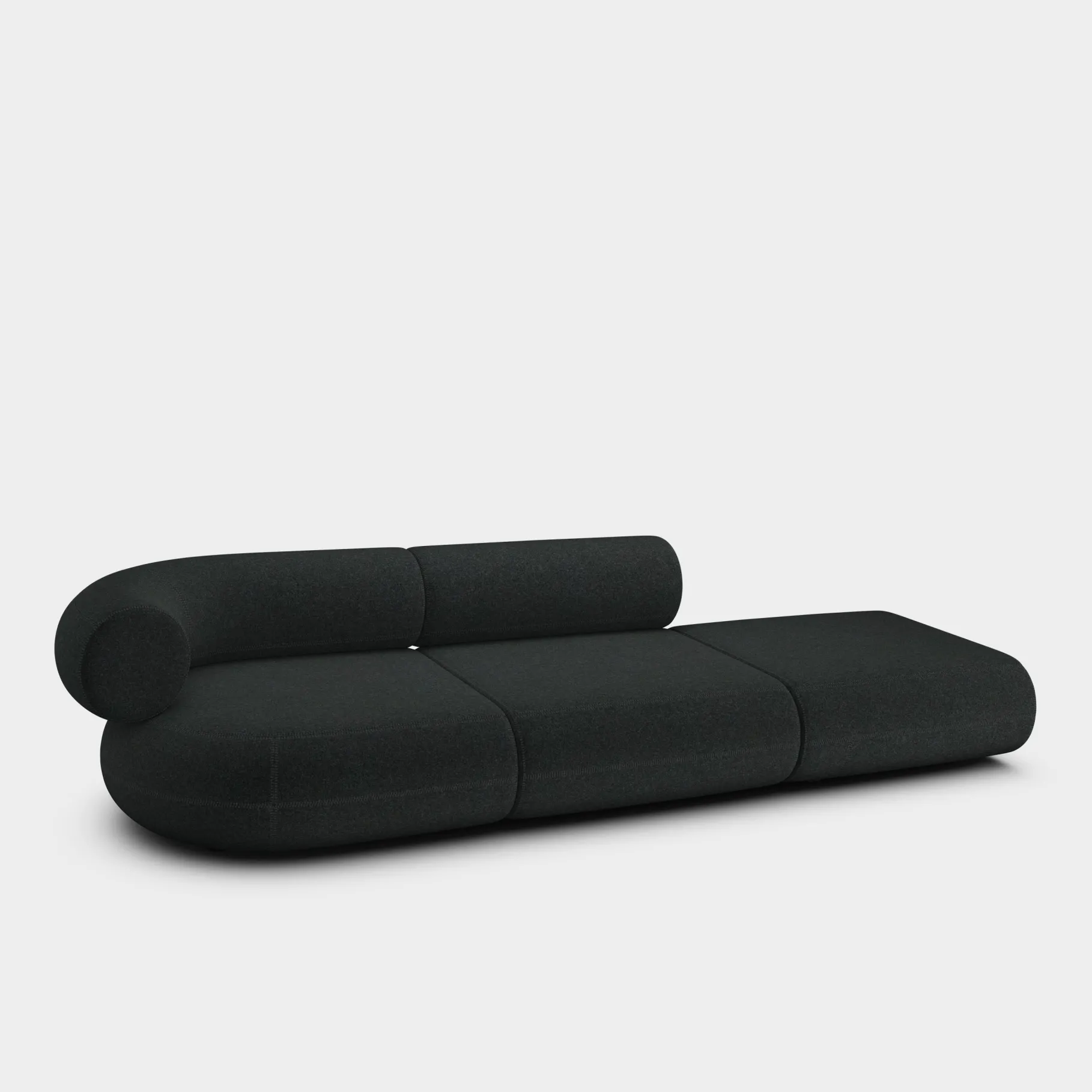 Fat Left Arm Backrest Modular Sofa