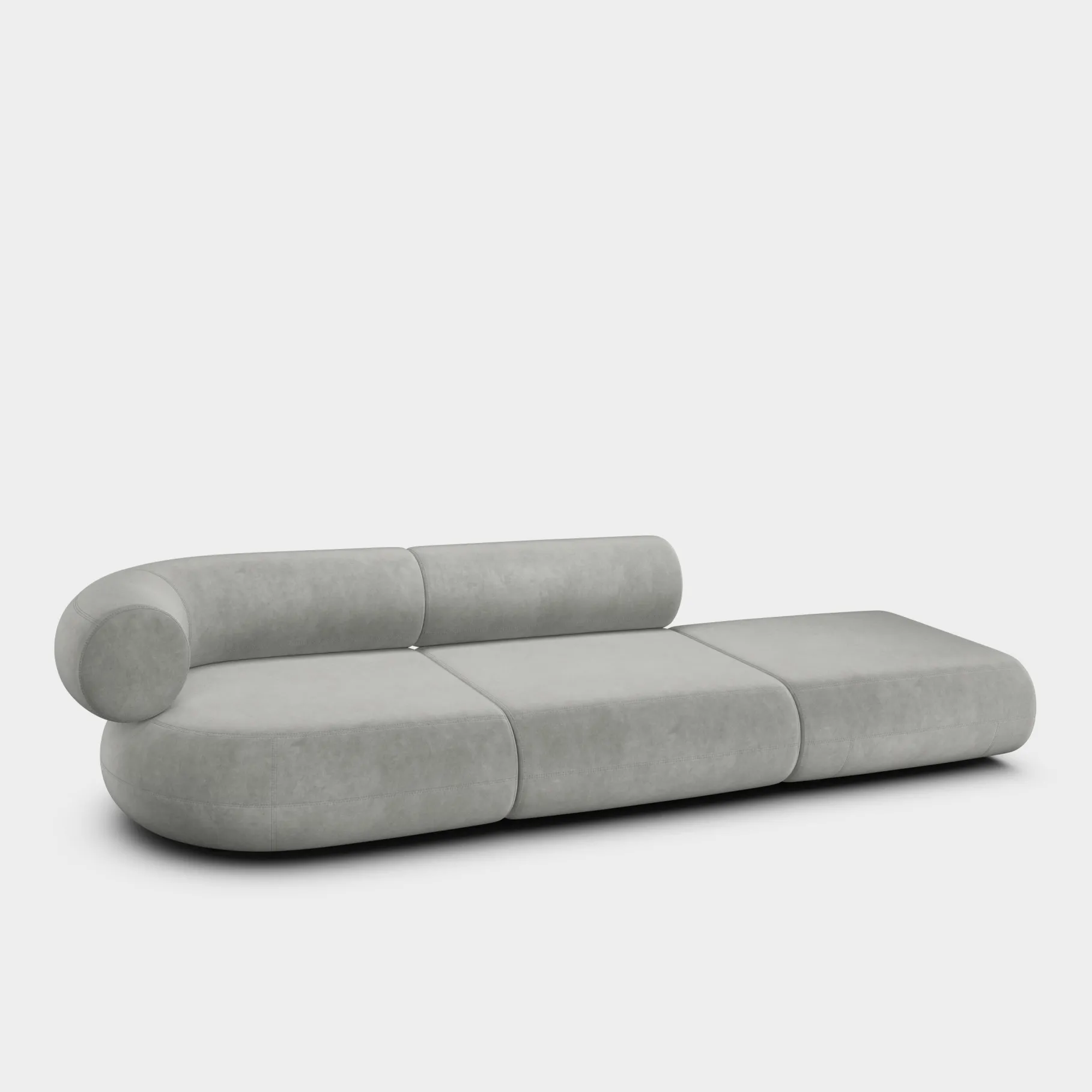 Fat Left Arm Backrest Modular Sofa