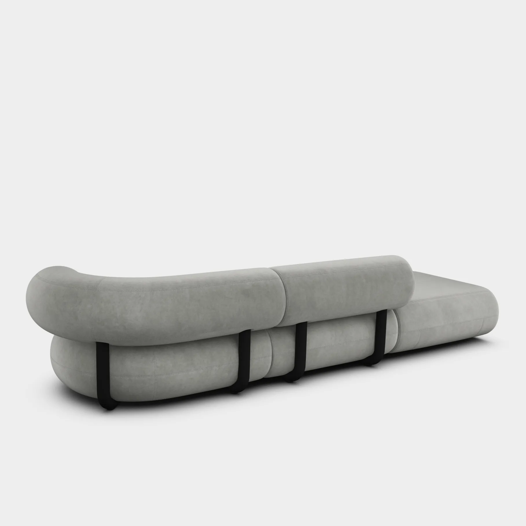 Fat Left Arm Backrest Modular Sofa