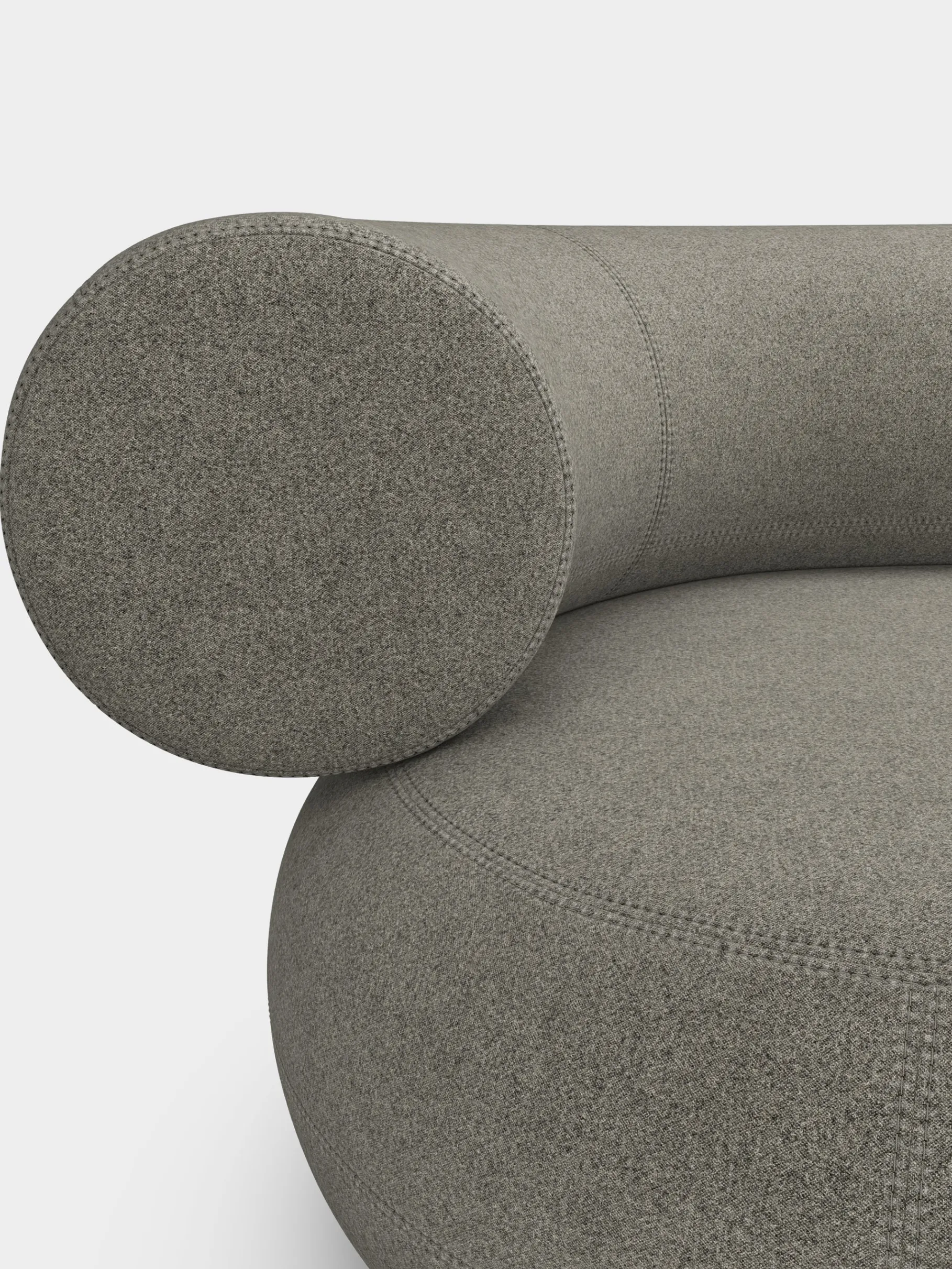 Fat Left Arm Backrest Modular Sofa
