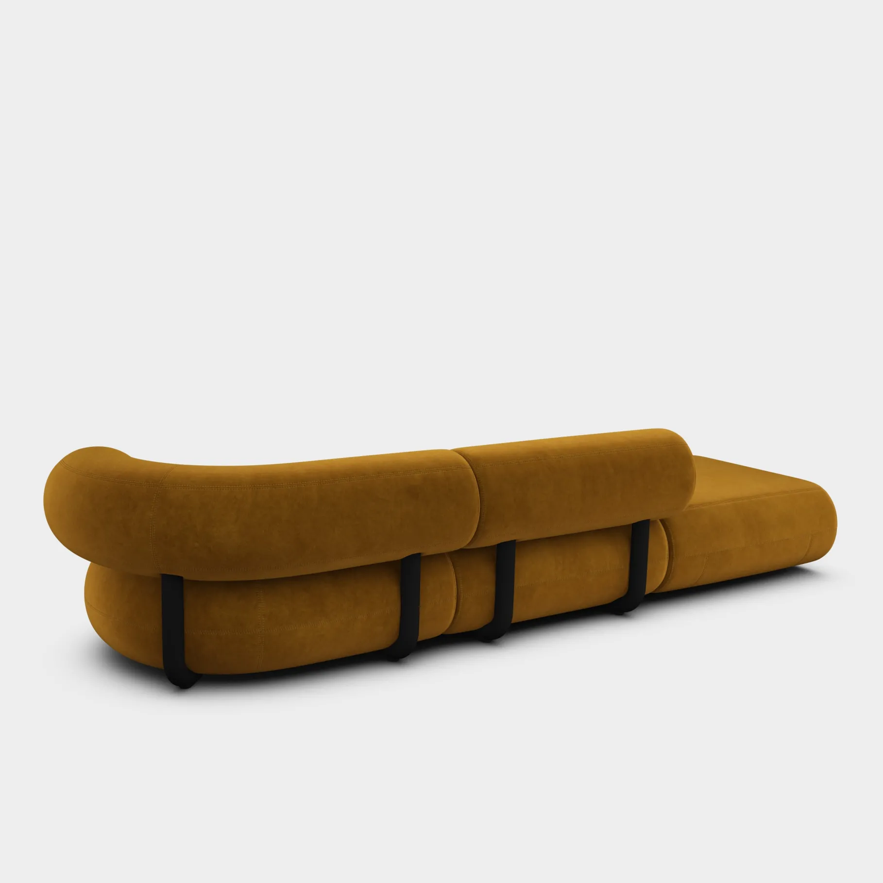 Fat Left Arm Backrest Modular Sofa