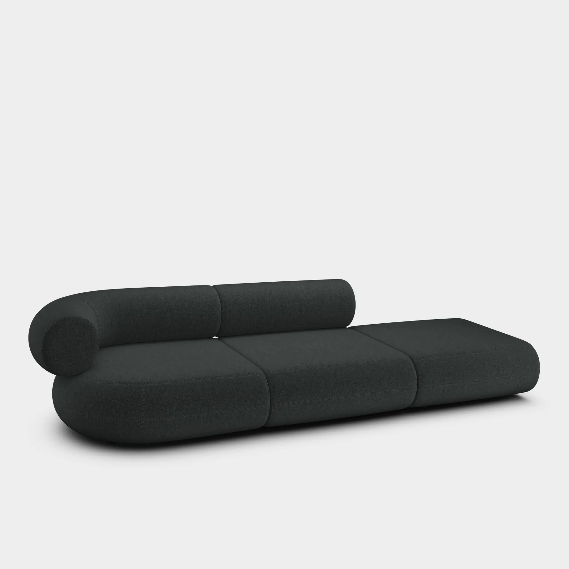 Fat Left Arm Backrest Modular Sofa