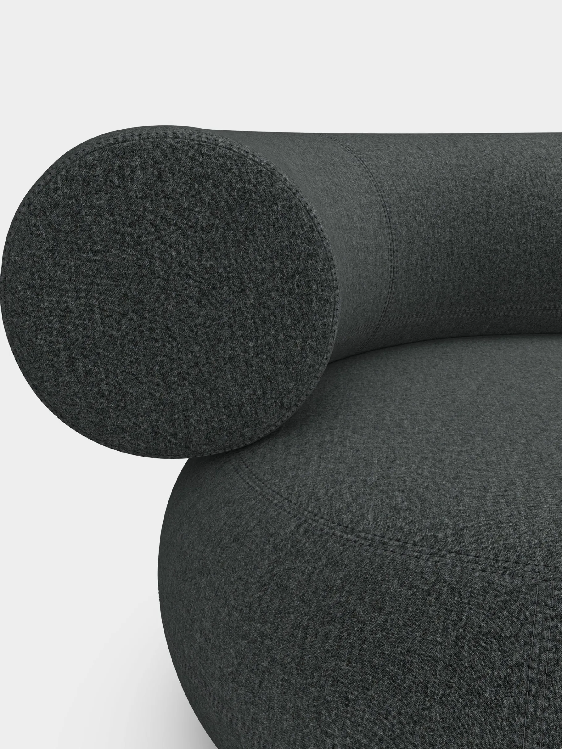 Fat Left Arm Backrest Modular Sofa