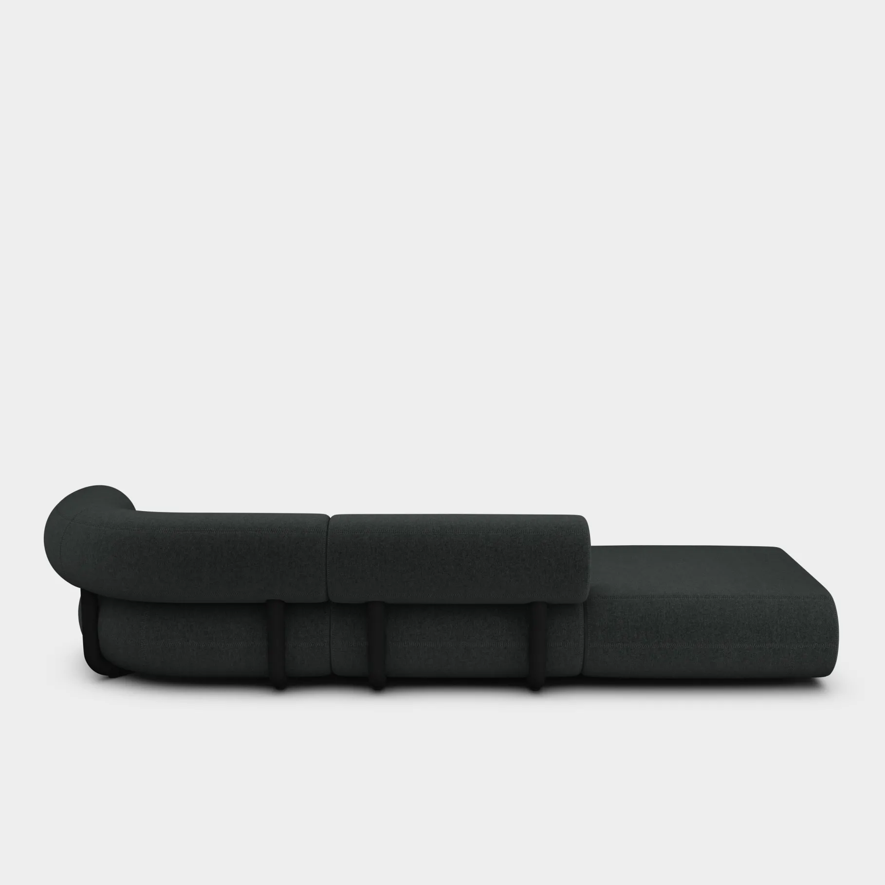 Fat Left Arm Backrest Modular Sofa