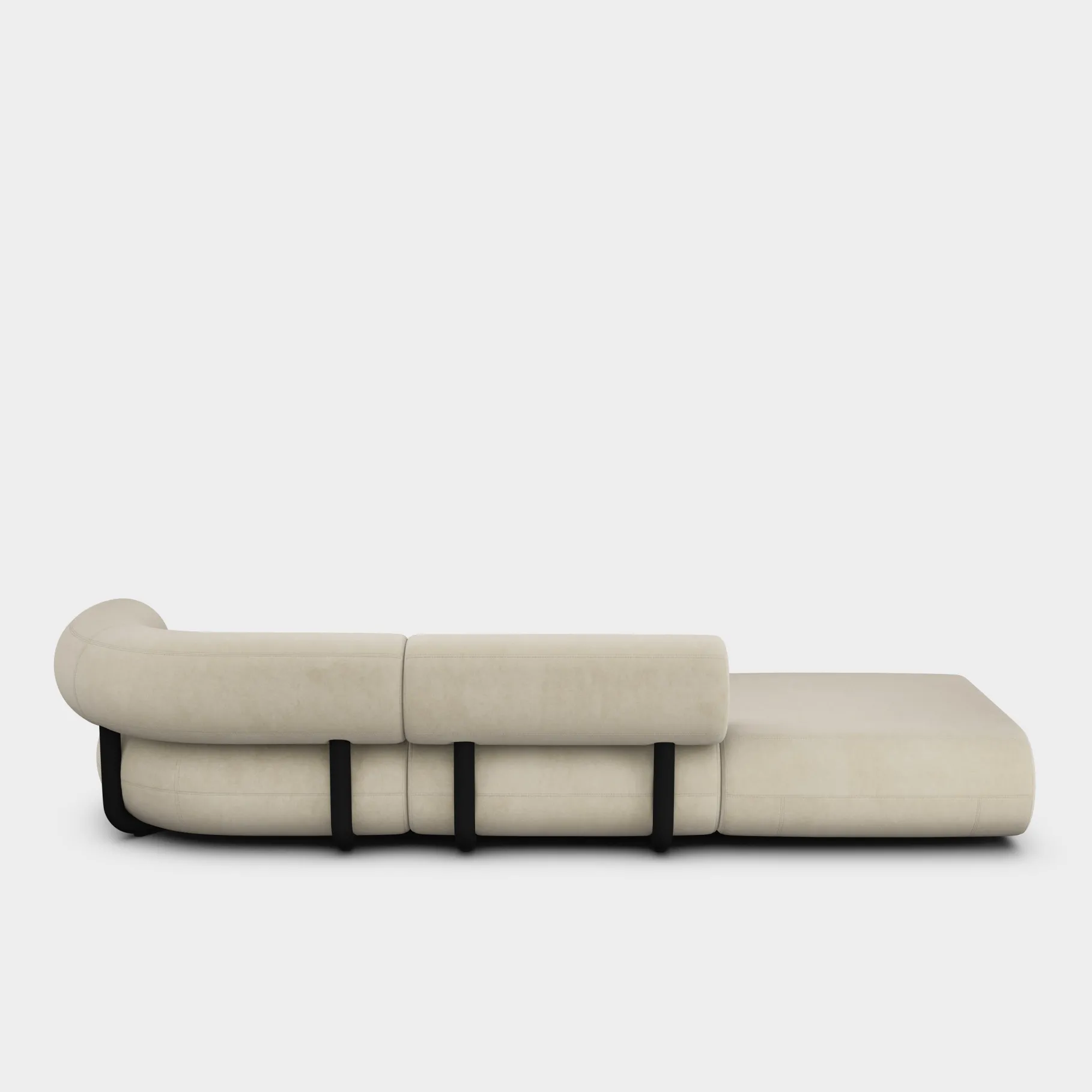 Fat Left Arm Backrest Modular Sofa