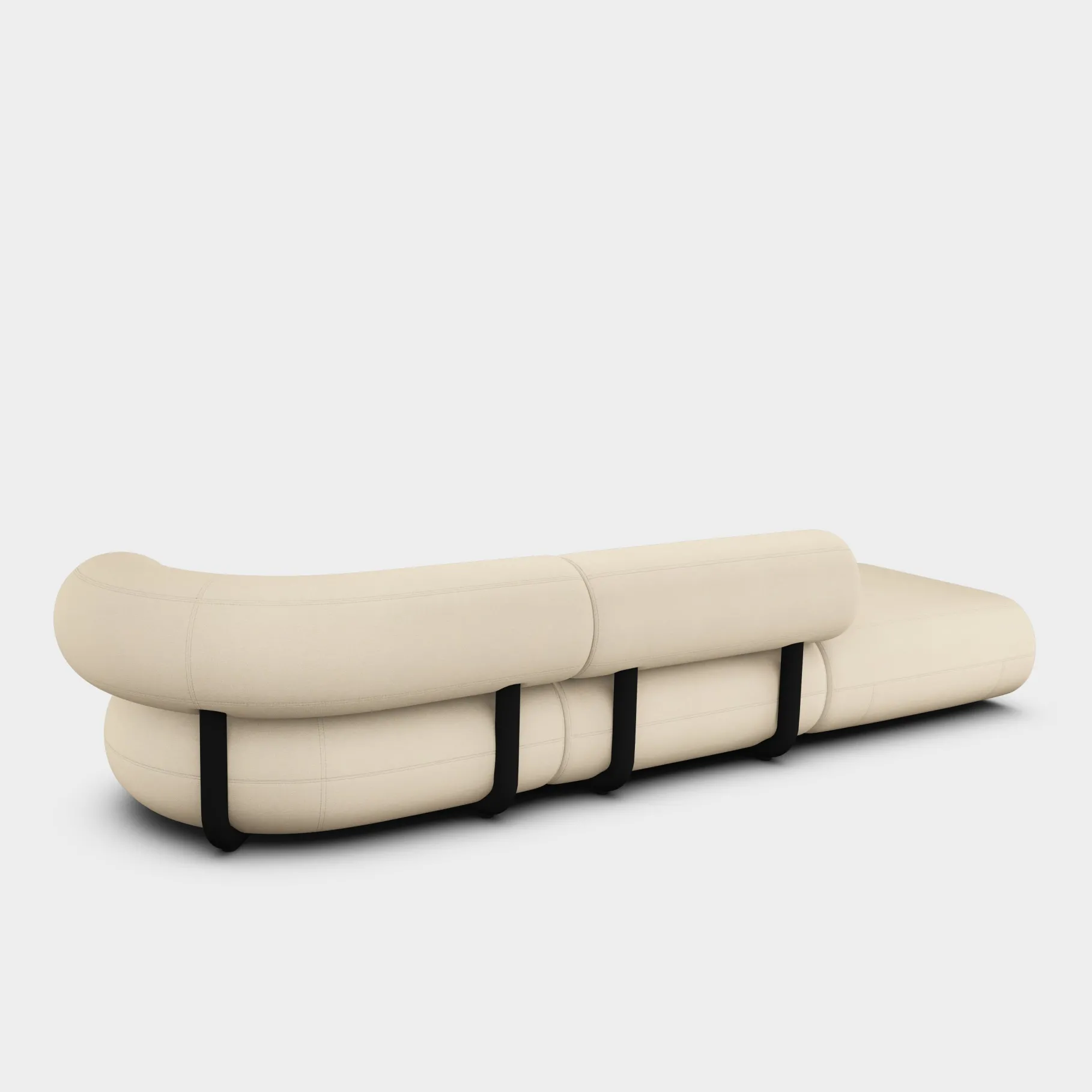Fat Left Arm Backrest Modular Sofa