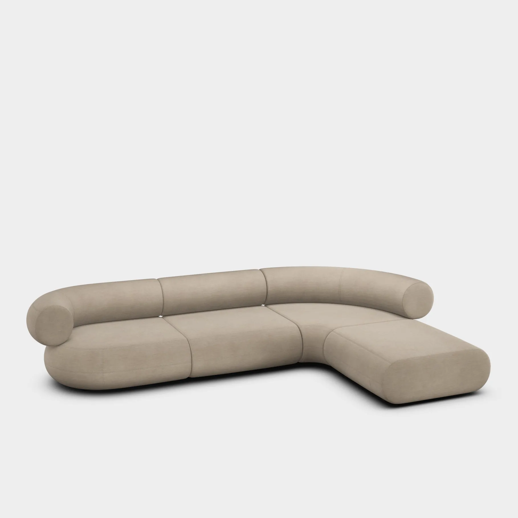 Fat L-Shaped Modular Sofa