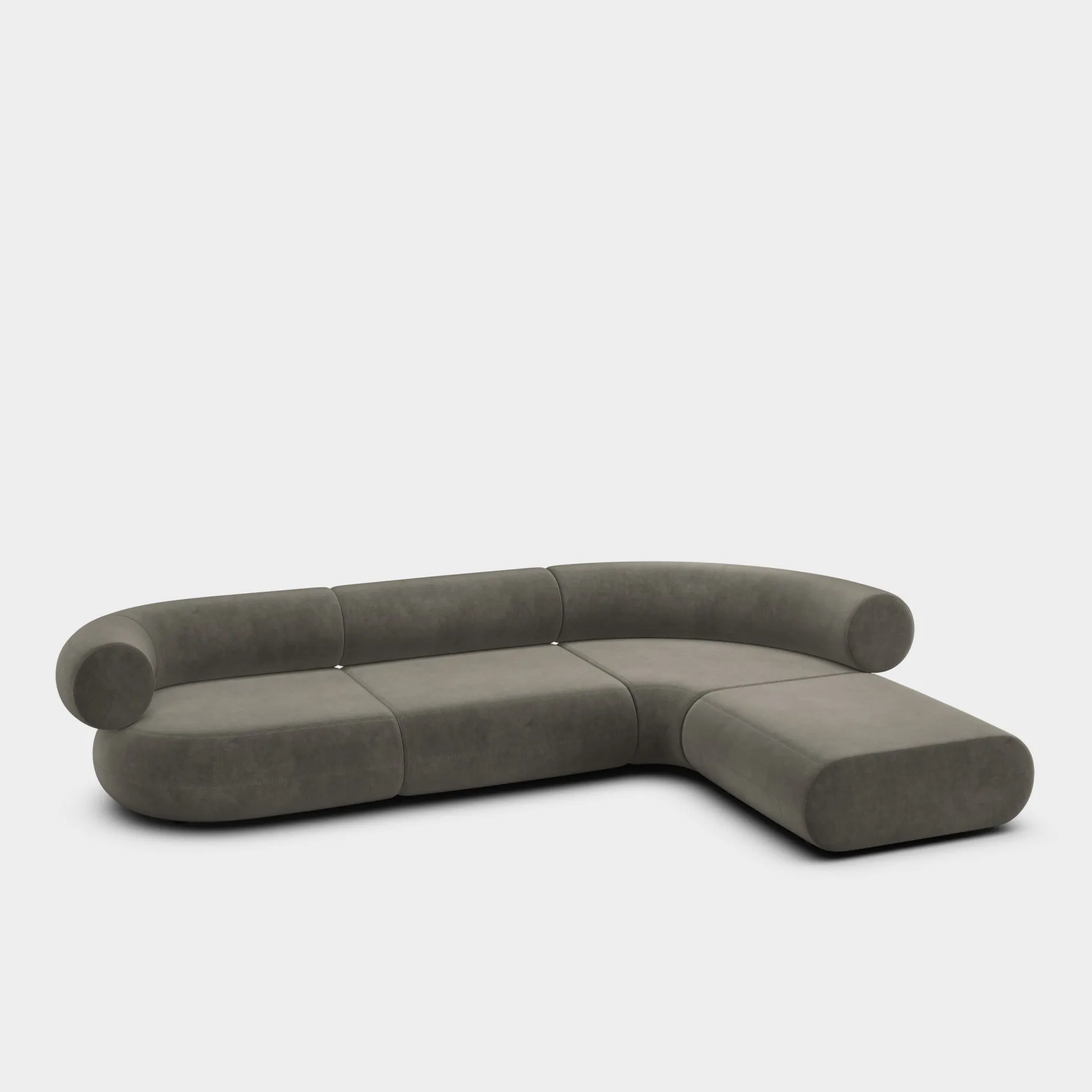 Fat L-Shaped Modular Sofa