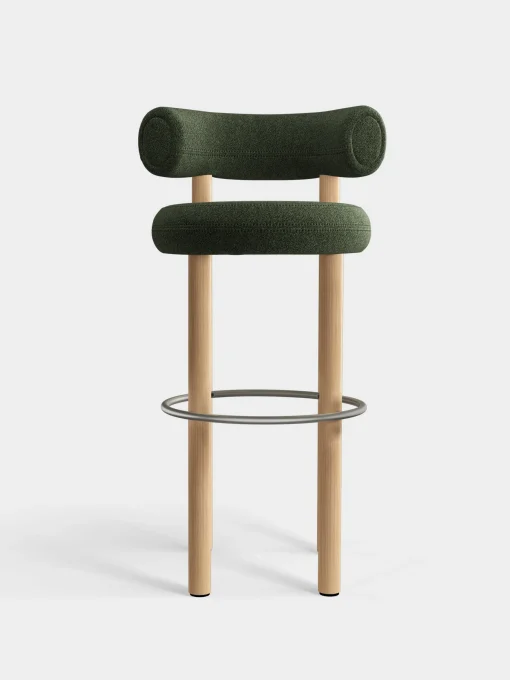 Fat Natural Wood 75cm Bar Stool