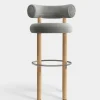 Fat Natural Wood 75cm Bar Stool