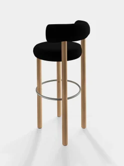 Fat Natural Wood 75cm Bar Stool