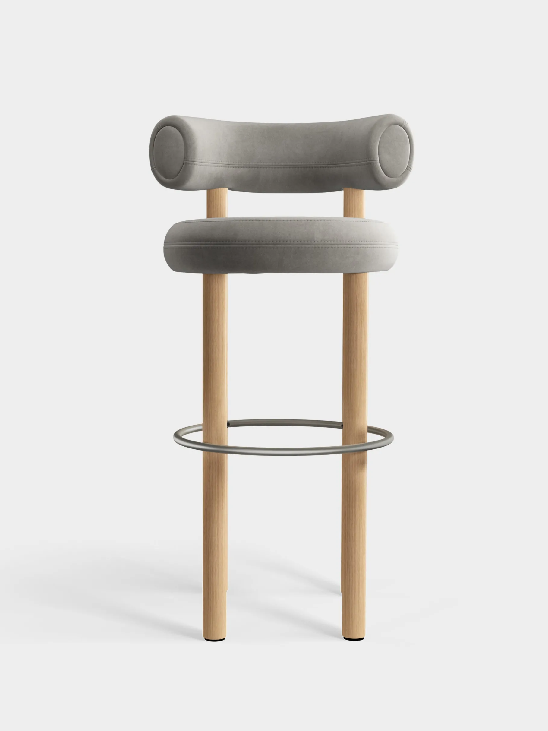Fat Natural Wood 75cm Bar Stool