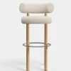 Fat Natural Wood 75cm Bar Stool