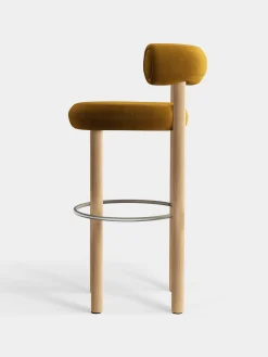 Fat Natural Wood 75cm Bar Stool
