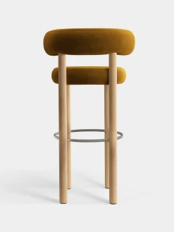 Fat Natural Wood 75cm Bar Stool