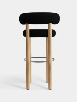 Fat Natural Wood 75cm Bar Stool